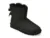 Ghete UGG negre, MINI BAILEY BOW II, din piele intoarsa