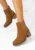 Ghete cu toc Winnifred camel