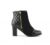 Ghete dama Savyno negre toc de 4 cm