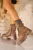 Ghete dama cu platforma Kaki din Piele Ecologica Intoarsa Jhero