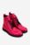 Ghete dama fuchsia din piele texturata