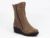 Ghete dama khaki piele ortopedice toc 4 cm Harony