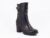 Ghete dama negre piele toc 7 cm Hanny