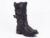 Ghete dama negre toc 3 cm Jerya