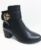 Ghete dama negre toc 5 cm Cryss