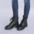 Ghete dama piele Arizon negre