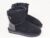 Ghete dama piele negre tip UGG Ana