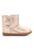 Ghete de piele cu aspect metalizat Keelan