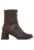 Ghete de piele cu toc masiv Kiara 1439