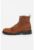 Ghete de piele intoarsa cu aplicatie cap-toe