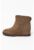 Ghete din piele intoarsa cu talpa wedge ascunsa Classic Femme Mini