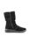 Ghete negre – din piele intoarsa – cu caramb incretit
