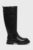 Miss Sixty Ghete de piele femei, culoarea negru, cu platformă