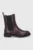 Vagabond Shoemakers Ghete Chelsea de piele femei, culoarea maro, cu toc plat