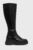 Vagabond Shoemakers Ghete de piele Carla femei, culoarea negru, cu platformă
